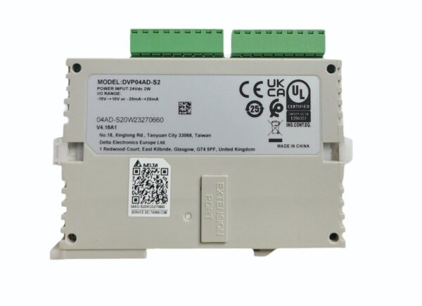delta-dvp-04ad-s2-io-plc DVPO4DA-S2 - Delta Analog Output Module
